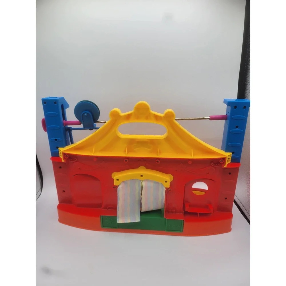 Fisher Price Little People Big Top Circus Playset 77689 Vtg 2002 Clown Monkey